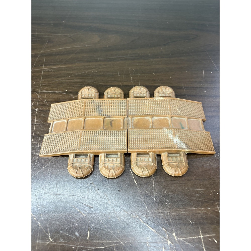 Marx‎ Battleground Pontoon Bridge Terrain Tan Marbled Plastic Vintage Accessory